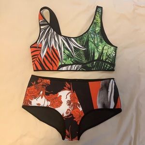 Clover Canyon bathing suit set sz M